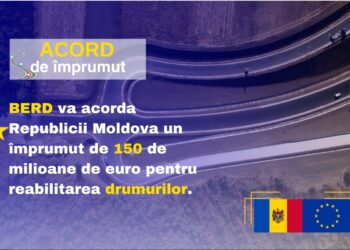 BERD va acordă 150 mln de euro pentru reabilitarea infrastructurii rutiere din Republica Moldova