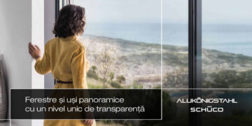 Descoperă o lume de lumină și confort cu ușile glisante panoramice premium Schüco de la Alukonigstahl