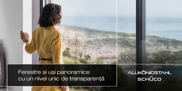 Descoperă o lume de lumină și confort cu ușile glisante panoramice premium Schüco de la Alukonigstahl
