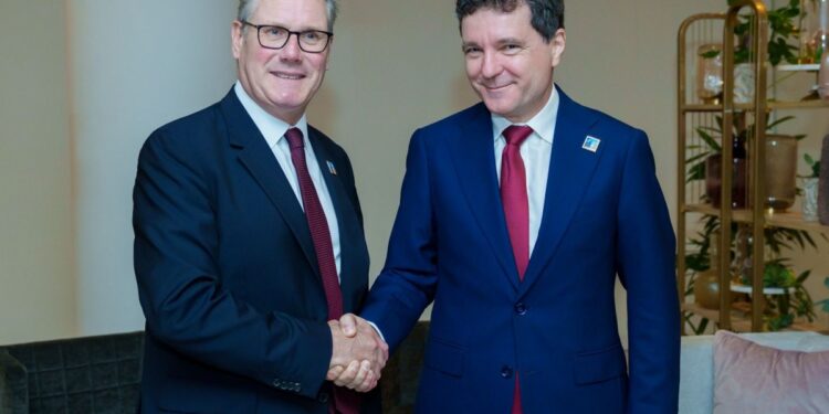 Nicușor Dan s-a întâlnit cu premierul britanic Keir Starmer